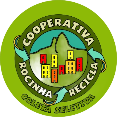 Logotipo oficial da Cooperativa Rocinha Recicla